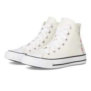 NWT Converse Chuck Taylor Floral Big Kid Sneakers Egret Light  Unisex 4.5 Youth
